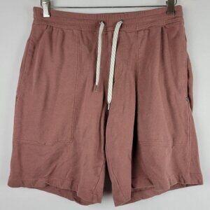 VUORI Men’s VITAL SHORTS Small workout Mauve Organic Cotton French Terry